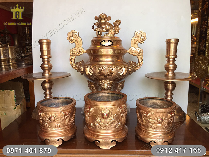 B&aacute;t Hương Đ&uacute;c Bằng Đồng Nồi đường k&iacute;nh 22cm